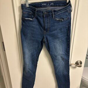 Old Navy Mid-Rise Rockstar Super Skinny Jean 8 SHORT